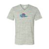 White Marble Unisex Jersey Short-Sleeve V-Neck T-Shirt Thumbnail