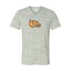 White Marble Unisex Jersey Short-Sleeve V-Neck T-Shirt Thumbnail