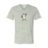 White Marble Unisex Jersey Short-Sleeve V-Neck T-Shirt Thumbnail