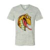 White Marble Unisex Jersey Short-Sleeve V-Neck T-Shirt Thumbnail