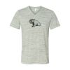 White Marble Unisex Jersey Short-Sleeve V-Neck T-Shirt Thumbnail