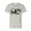 White Marble Unisex Jersey Short-Sleeve V-Neck T-Shirt Thumbnail