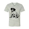 White Marble Unisex Jersey Short-Sleeve V-Neck T-Shirt Thumbnail
