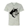 White Marble Unisex Jersey Short-Sleeve V-Neck T-Shirt Thumbnail