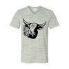 White Marble Unisex Jersey Short-Sleeve V-Neck T-Shirt Thumbnail