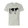 White Marble Unisex Jersey Short-Sleeve V-Neck T-Shirt Thumbnail