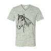 White Marble Unisex Jersey Short-Sleeve V-Neck T-Shirt Thumbnail
