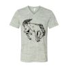 White Marble Unisex Jersey Short-Sleeve V-Neck T-Shirt Thumbnail