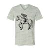 White Marble Unisex Jersey Short-Sleeve V-Neck T-Shirt Thumbnail