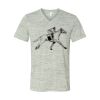 White Marble Unisex Jersey Short-Sleeve V-Neck T-Shirt Thumbnail