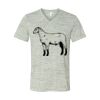 White Marble Unisex Jersey Short-Sleeve V-Neck T-Shirt Thumbnail