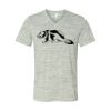 White Marble Unisex Jersey Short-Sleeve V-Neck T-Shirt Thumbnail