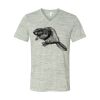 White Marble Unisex Jersey Short-Sleeve V-Neck T-Shirt Thumbnail