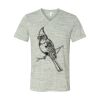 White Marble Unisex Jersey Short-Sleeve V-Neck T-Shirt Thumbnail
