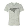 White Marble Unisex Jersey Short-Sleeve V-Neck T-Shirt Thumbnail