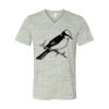 White Marble Unisex Jersey Short-Sleeve V-Neck T-Shirt Thumbnail
