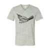 White Marble Unisex Jersey Short-Sleeve V-Neck T-Shirt Thumbnail
