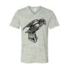 White Marble Unisex Jersey Short-Sleeve V-Neck T-Shirt Thumbnail