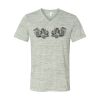 White Marble Unisex Jersey Short-Sleeve V-Neck T-Shirt Thumbnail