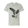 White Marble Unisex Jersey Short-Sleeve V-Neck T-Shirt Thumbnail