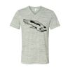 White Marble Unisex Jersey Short-Sleeve V-Neck T-Shirt Thumbnail