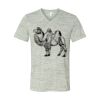 White Marble Unisex Jersey Short-Sleeve V-Neck T-Shirt Thumbnail