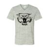 White Marble Unisex Jersey Short-Sleeve V-Neck T-Shirt Thumbnail
