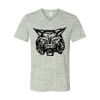 White Marble Unisex Jersey Short-Sleeve V-Neck T-Shirt Thumbnail