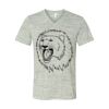 White Marble Unisex Jersey Short-Sleeve V-Neck T-Shirt Thumbnail