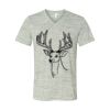 White Marble Unisex Jersey Short-Sleeve V-Neck T-Shirt Thumbnail