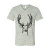 White Marble Unisex Jersey Short-Sleeve V-Neck T-Shirt Thumbnail
