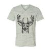 White Marble Unisex Jersey Short-Sleeve V-Neck T-Shirt Thumbnail