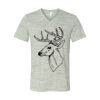 White Marble Unisex Jersey Short-Sleeve V-Neck T-Shirt Thumbnail