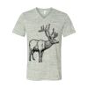 White Marble Unisex Jersey Short-Sleeve V-Neck T-Shirt Thumbnail