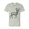White Marble Unisex Jersey Short-Sleeve V-Neck T-Shirt Thumbnail