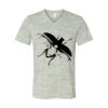 White Marble Unisex Jersey Short-Sleeve V-Neck T-Shirt Thumbnail