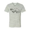 White Marble Unisex Jersey Short-Sleeve V-Neck T-Shirt Thumbnail