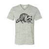 White Marble Unisex Jersey Short-Sleeve V-Neck T-Shirt Thumbnail