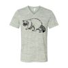 White Marble Unisex Jersey Short-Sleeve V-Neck T-Shirt Thumbnail