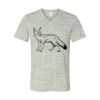 White Marble Unisex Jersey Short-Sleeve V-Neck T-Shirt Thumbnail
