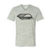 White Marble Unisex Jersey Short-Sleeve V-Neck T-Shirt Thumbnail