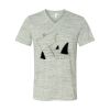 White Marble Unisex Jersey Short-Sleeve V-Neck T-Shirt Thumbnail