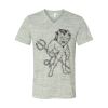 White Marble Unisex Jersey Short-Sleeve V-Neck T-Shirt Thumbnail