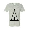 White Marble Unisex Jersey Short-Sleeve V-Neck T-Shirt Thumbnail