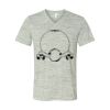 White Marble Unisex Jersey Short-Sleeve V-Neck T-Shirt Thumbnail