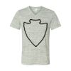 White Marble Unisex Jersey Short-Sleeve V-Neck T-Shirt Thumbnail