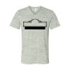 White Marble Unisex Jersey Short-Sleeve V-Neck T-Shirt Thumbnail