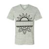 White Marble Unisex Jersey Short-Sleeve V-Neck T-Shirt Thumbnail