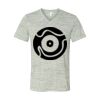 White Marble Unisex Jersey Short-Sleeve V-Neck T-Shirt Thumbnail