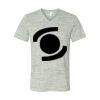 White Marble Unisex Jersey Short-Sleeve V-Neck T-Shirt Thumbnail